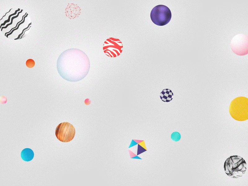 Balls animation motion graphics