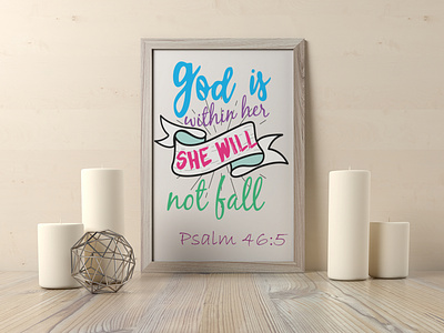 God is within her she will not fall Psalm 46:5 bible verse evangelism god gospel psalms sermon