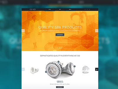 Spa Site Header design interface marketing ui user experience web development website