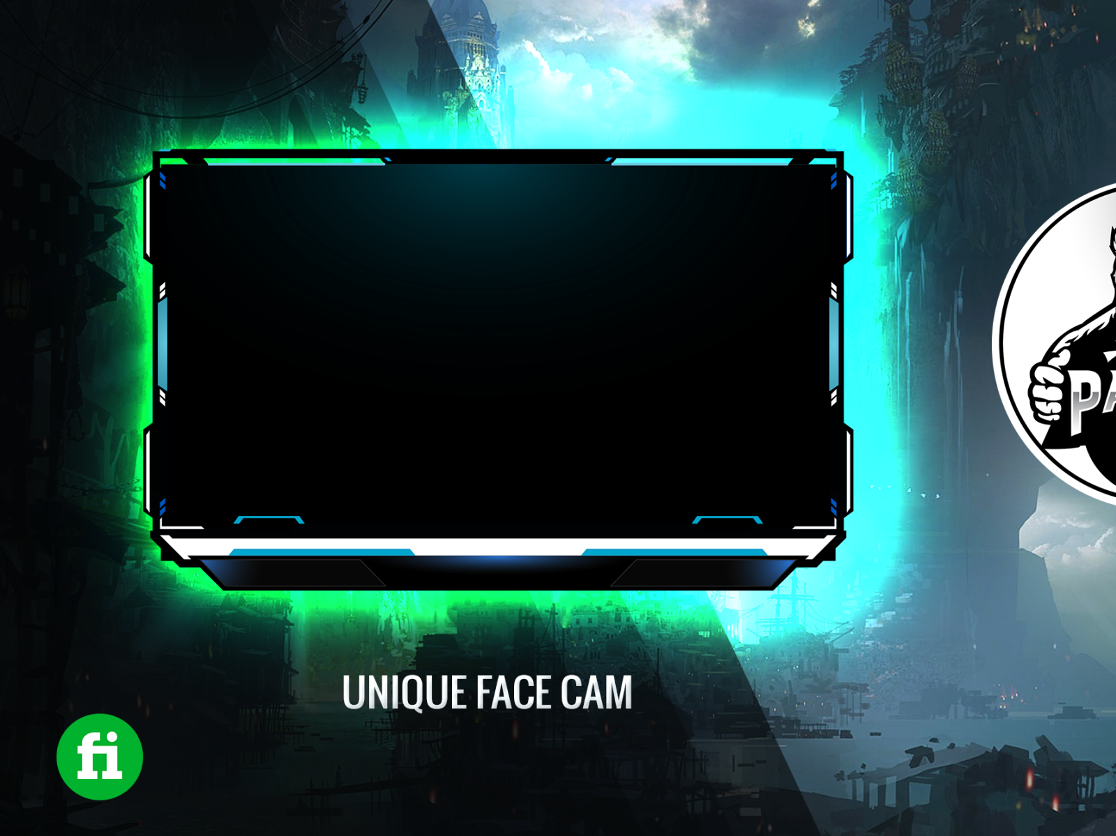 Free Clean And Modern Facecam Overlay Template Free Psd Photoshop | My ...