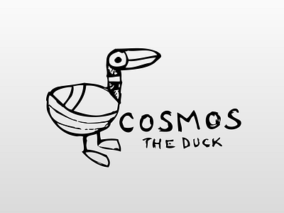 Cosmos the Duck branding illustration sketch vector