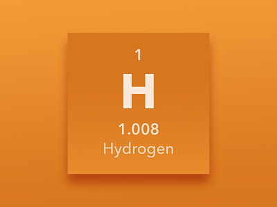 Hydrogen typography