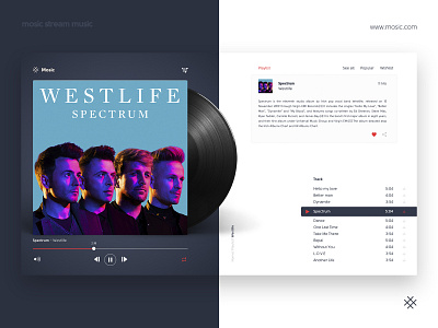 Mosic Playing Music branding design logo ui web website