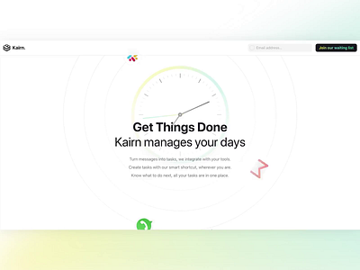 Meet Kairn — Task Manager To Empower You. brand identity design empowering landing page product product design productivity startup task task management todo ui website