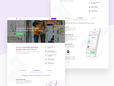 Spendesk • Product Landing Page