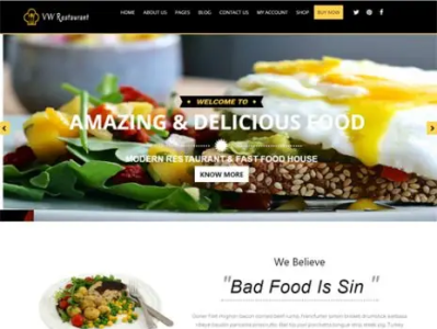 Buy Premium Restaurant Wordpress Theme -Restaurant WP Theme