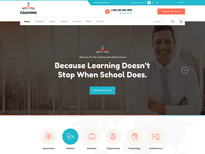 Buy Coaching WordPress Theme For Coaching Center Websites