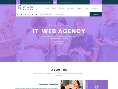 Buy Best Responsive IT Company WordPress theme for Techies