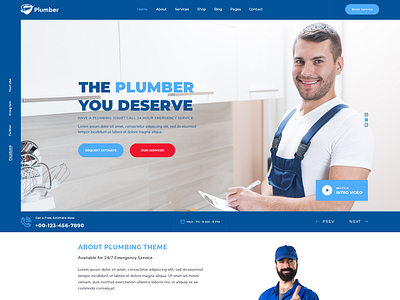 Buy Plumber WordPress Theme for Plumbing Business & Consultancy