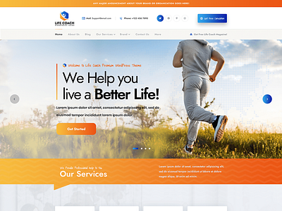 Buy Life Coach WordPress Theme For Professional Business Website