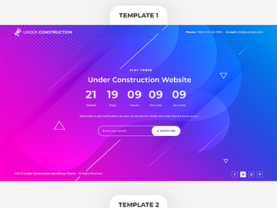 Buy Under Construction WP Theme For Business Purposes