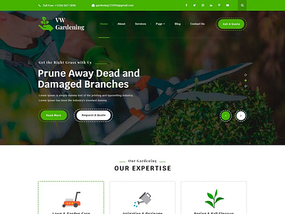 Buy Best Landscaping WordPress Theme for Garden & Lawn Decorator