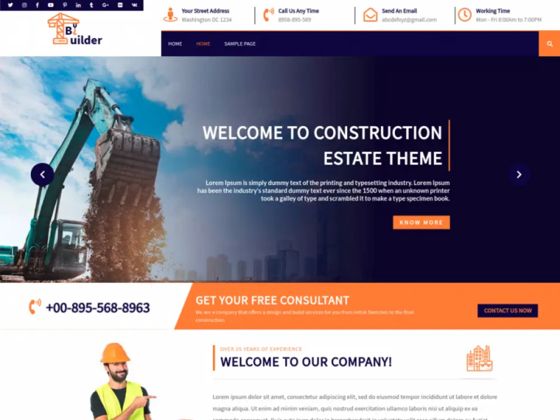 Buy Engineer WordPress Theme For Industrial And Engineering Work by ...