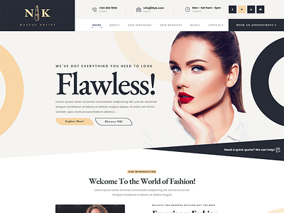 Buy Makeup Artist WordPress Themes For Professional Makeup Artis