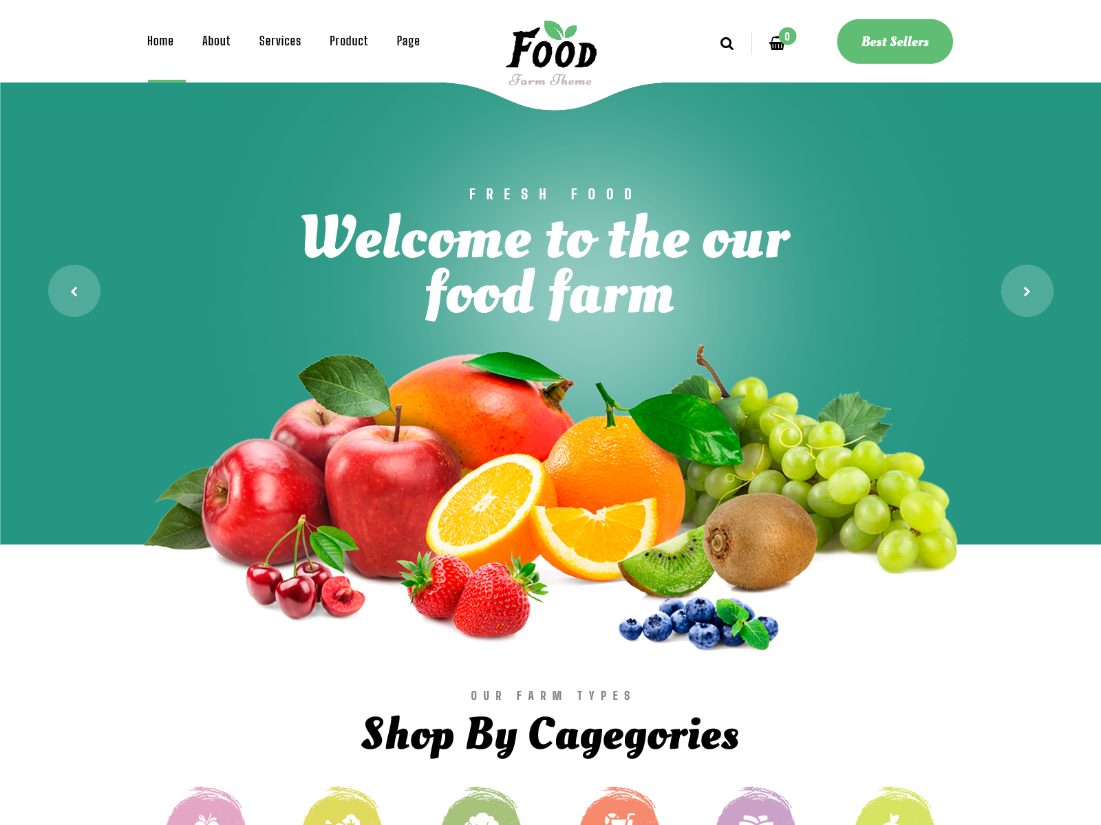 Buy Food Farm Wordpress Theme For Farms And Food Company Website By Vwthemes On Dribbble