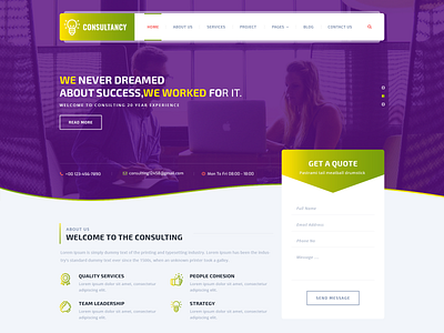 Buy Consultant WordPress Theme For Professional Consulting Websi