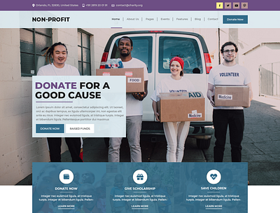 Buy Non Profit WordPress Theme For Trusts and Charity Organizati