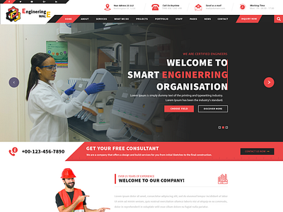 Buy Engineer WordPress Theme For Industrial And Engineering Work