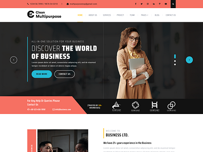 Buy Clean Multipurpose WordPress Theme For Niche Business Sites