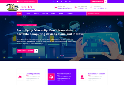 Buy CCTV WordPress Theme For a Powerful Security Service Website