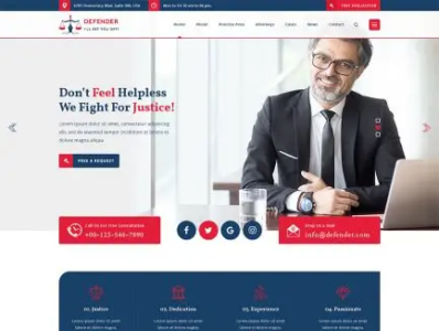 Buy Attorney WordPress Theme For District Attorney