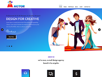 Buy Actor WordPress Theme For Actors And Actresses Websites