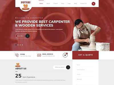 Buy Pottery WordPress Theme For Pottery Manufacturing Firms