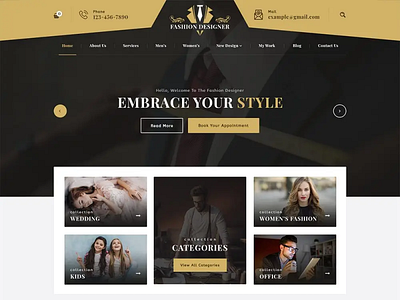 Buy Couturier WordPress Theme Representing Fashion Designer’s