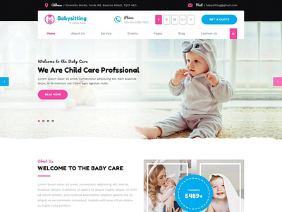 Buy Babysitter WordPress Theme For Childcare And Babysitting babysitter wordpress theme