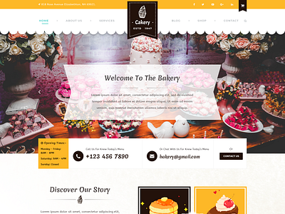 Buy Cakery WordPress Theme For Sumptuous Cake Shop Websites cakery wordpress theme