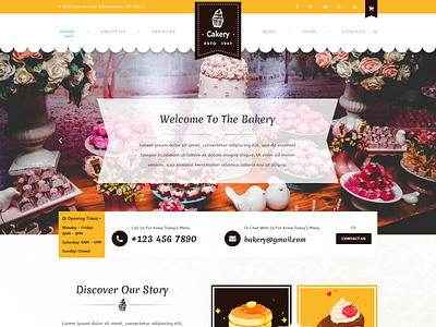 Buy Cakery WordPress Theme For Sumptuous Cake Shop Websites