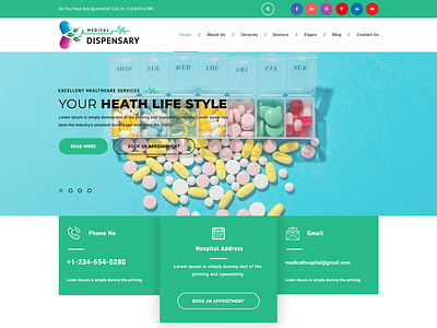 Buy Dispensary WordPress Theme For Medical Clinic dispensary wordpress theme