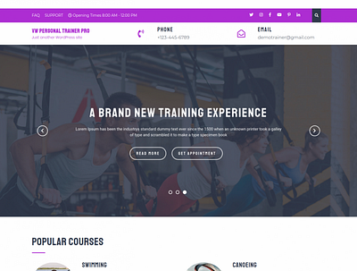 Buy Best Personal Trainer WordPress Theme for Fitness Enthusiast personal trainer wordpress theme