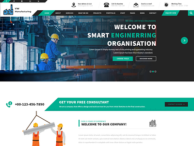 Buy Manufacturing WordPress Theme For Manufacturing Business