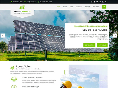 Buy Best Solar Energy WordPress Theme for Solar Products solar energy wordpress theme solar panel wordpress theme solar wordpress theme