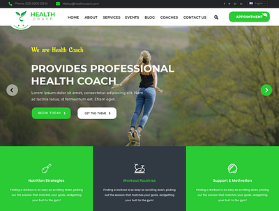 Best Wellness Coach WordPress Theme For Professional Coaches wellness coach wordpress theme