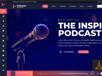 Buy Audio Podcast WordPress Theme For Podcasts & Multimedia site