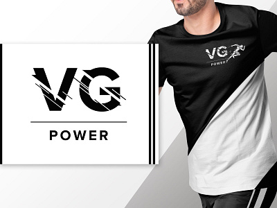 Logo VG POWER branding graphic design illustration logo typography vector
