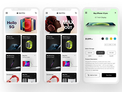 Apple Shop Concept app design figma ui uidesign uiux ux