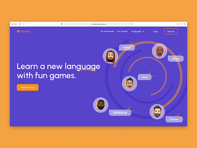 Harshe Language Learning Website