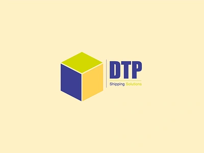 DTP Shipping Solutions Logo branding design flat identity illustration illustrator logo minimal typography vector