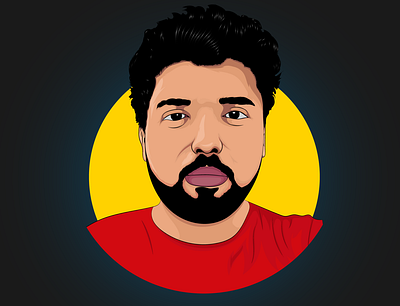 Saad's Vector Portrait avatar cartoon cartooning digital illustration digitalart illustration portrait vector