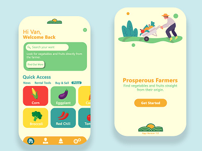 Mobile App APIC Farmer graphic design indonesia mobile app mobile ui ui design ux design