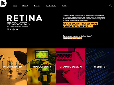 UI Design Retina Production branding design graphic design indonesia photoshop ui design
