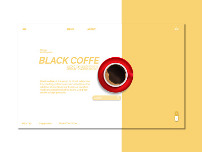 UI Design Website Minimalist Coffe Shop