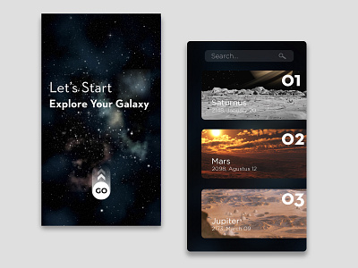 Mobile Design UI Galaxy