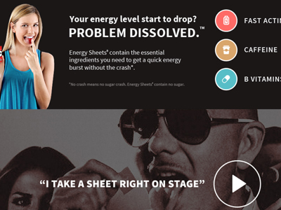 Sheets Energy Strips clean flat ui illustration interface landing page layout minimal responsive ui ux web design website