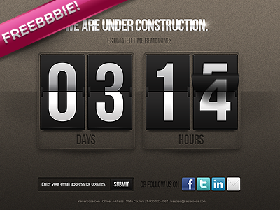 Under Construction Counter.psd (Freebbbie!) free psd freebie psd ui
