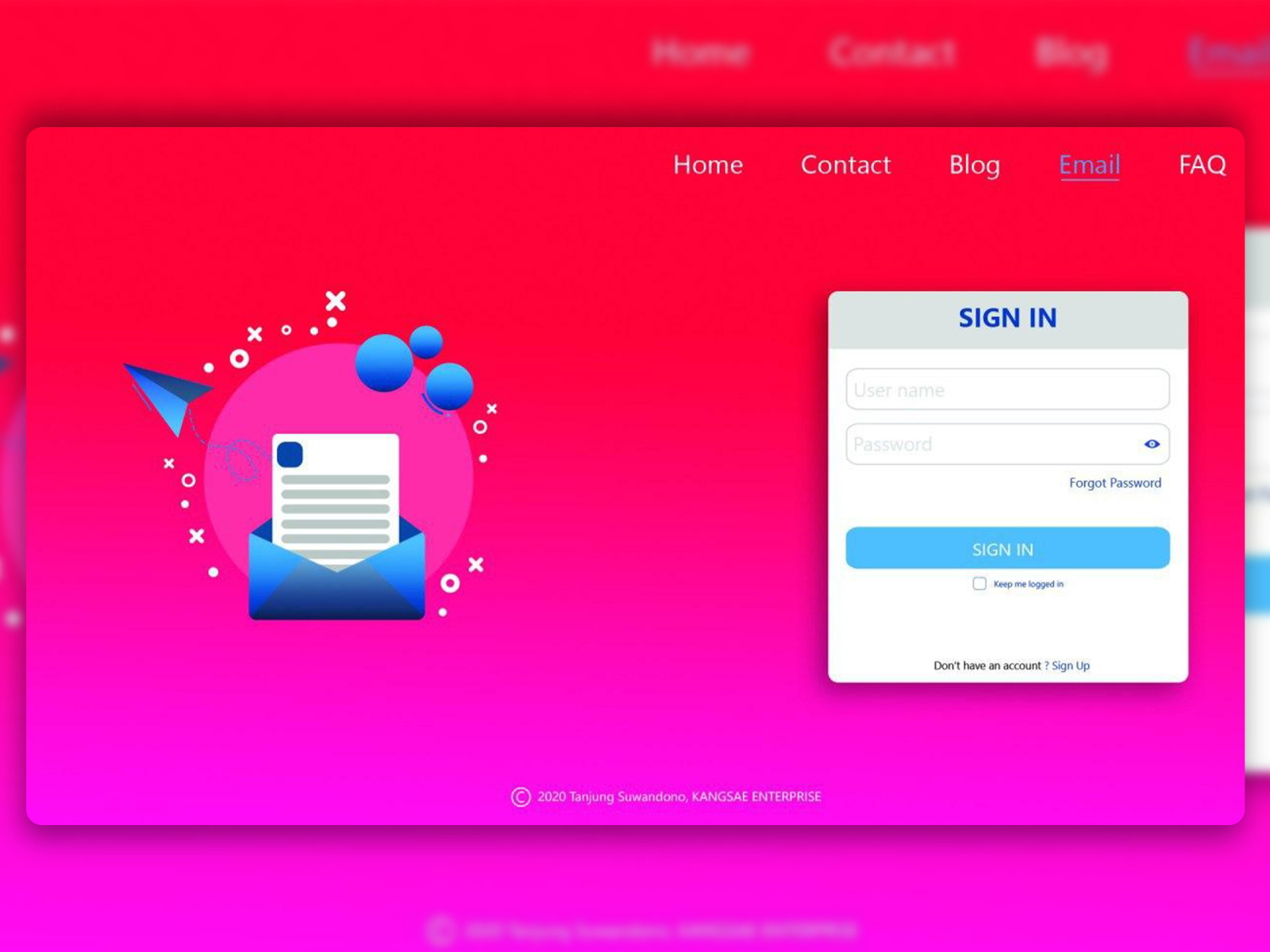 Inbox Landing page by Tanjung Suwandono on Dribbble