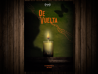 De Vuelta Poster animation art branding design illustration logo shortfilm indiefilm silhouette typography